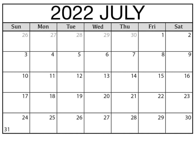 Catch July 31 2022 Calendar