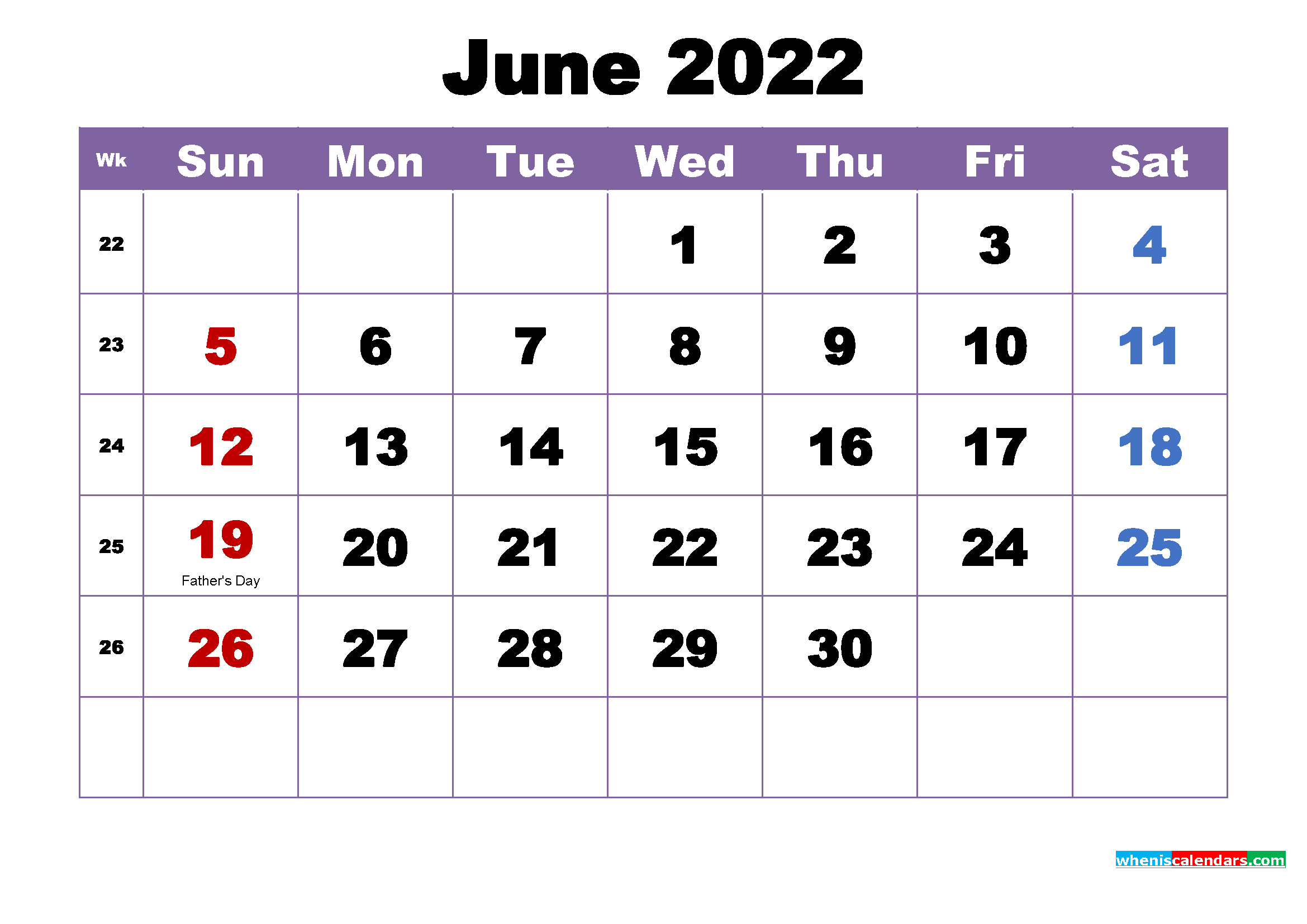 Catch June 2022 Calendar Pdf