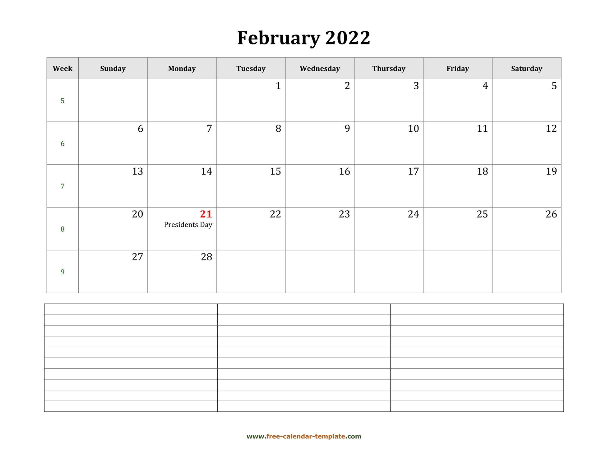 Catch Kohinoor Calendar 2022 February