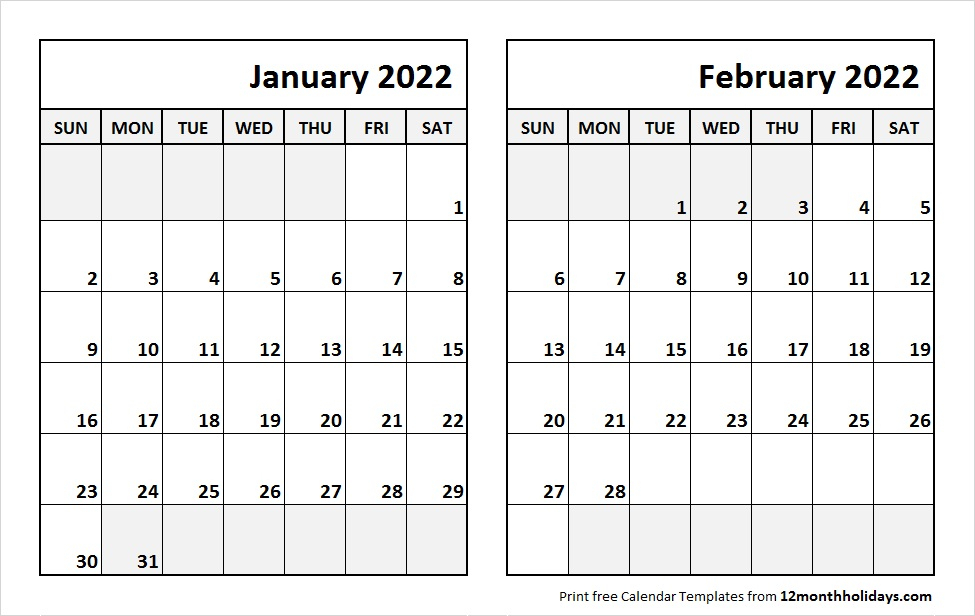 Catch Malayalam Calendar 2022 January February