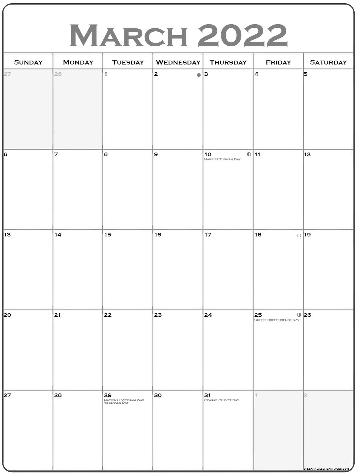 Catch March 2022 Calendar Excel