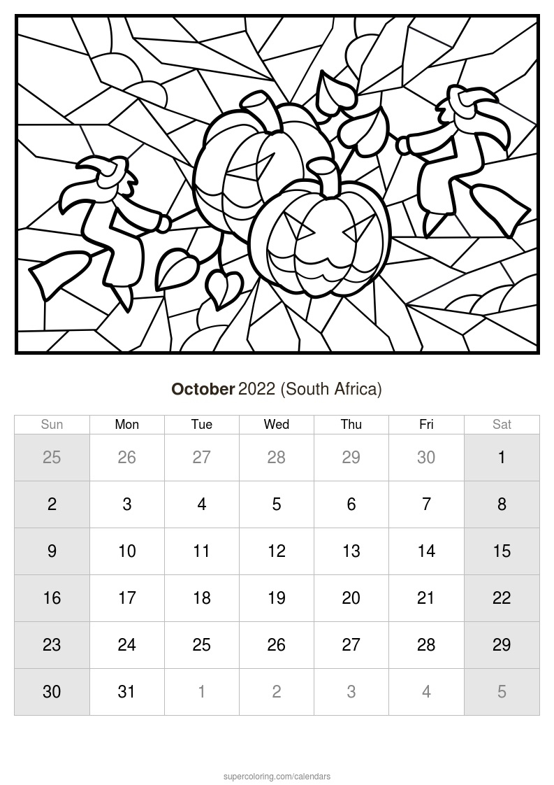 Catch March 2022 Calendar South Africa