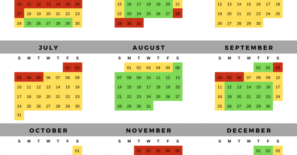 Catch March 2022 Crowd Calendar