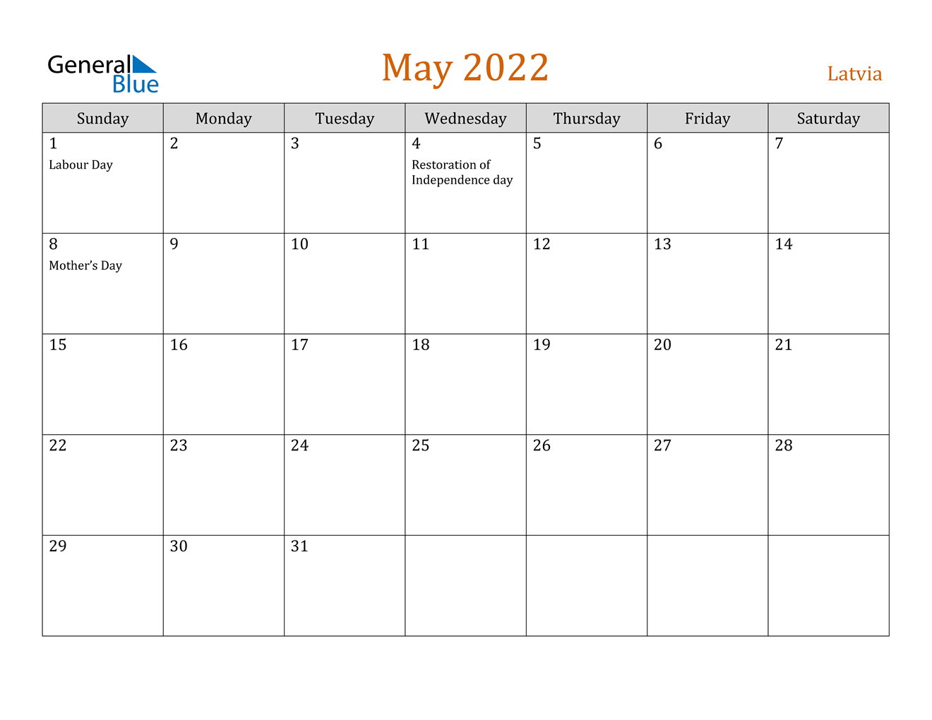Catch May 2022 Calendar Images