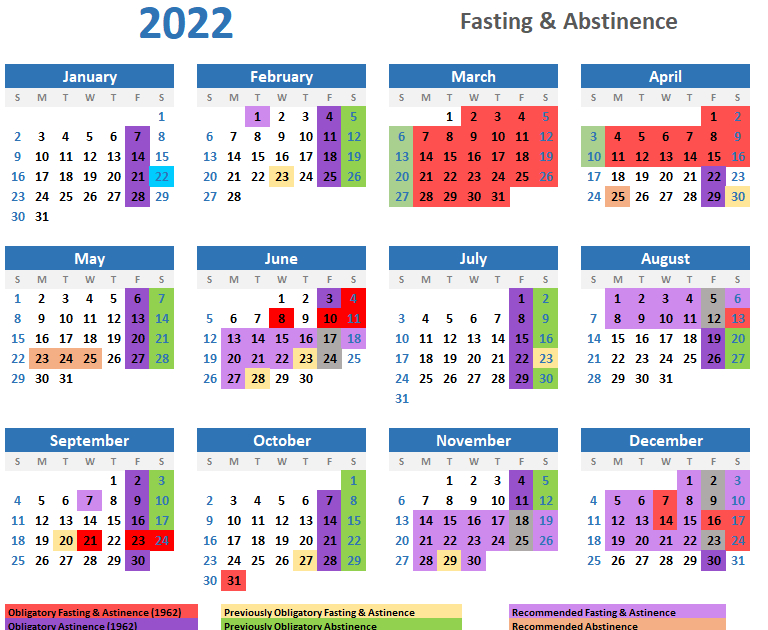 Catch May 2022 Catholic Calendar