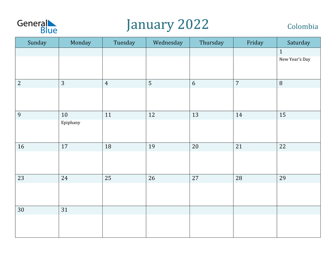 Catch Monthly Calendar For January 2022