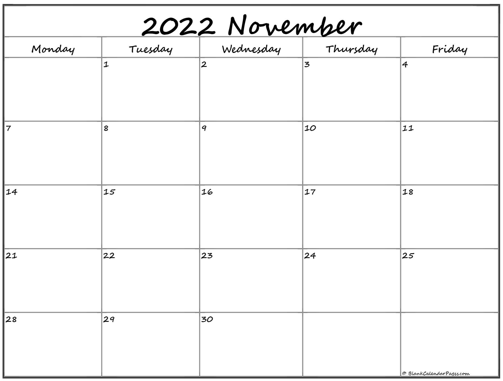Catch Printable Calendar For November 2022