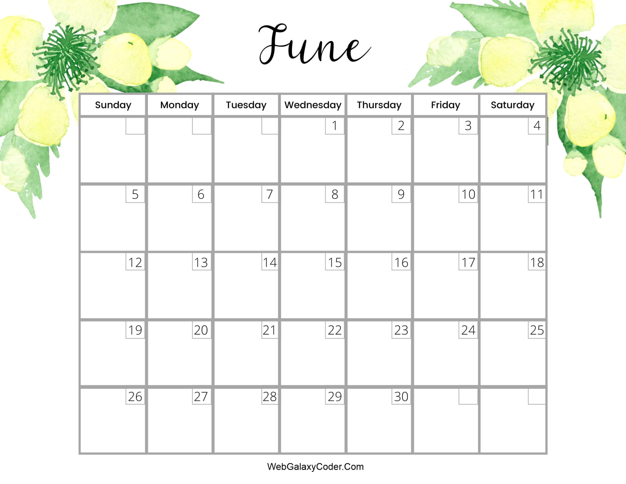 Catch Printable Calendar May June 2022