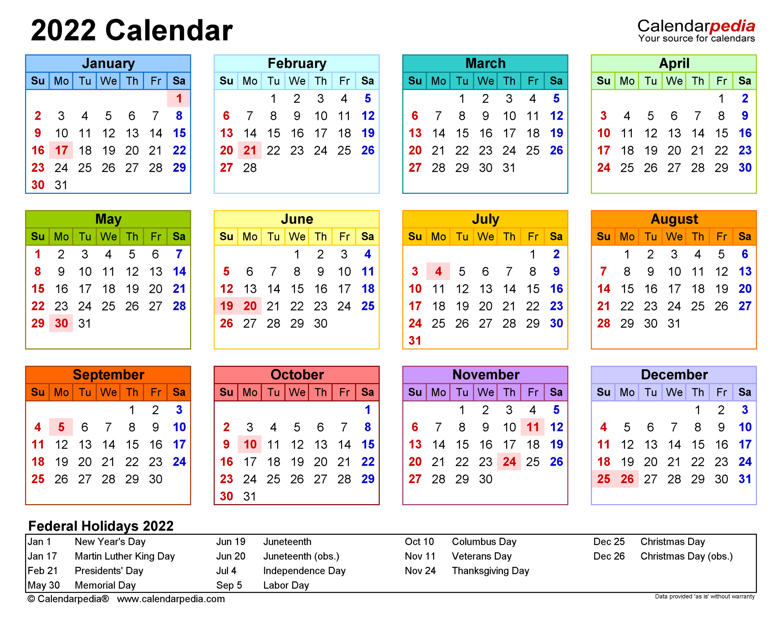 Catch Vegas Calendar January 2022