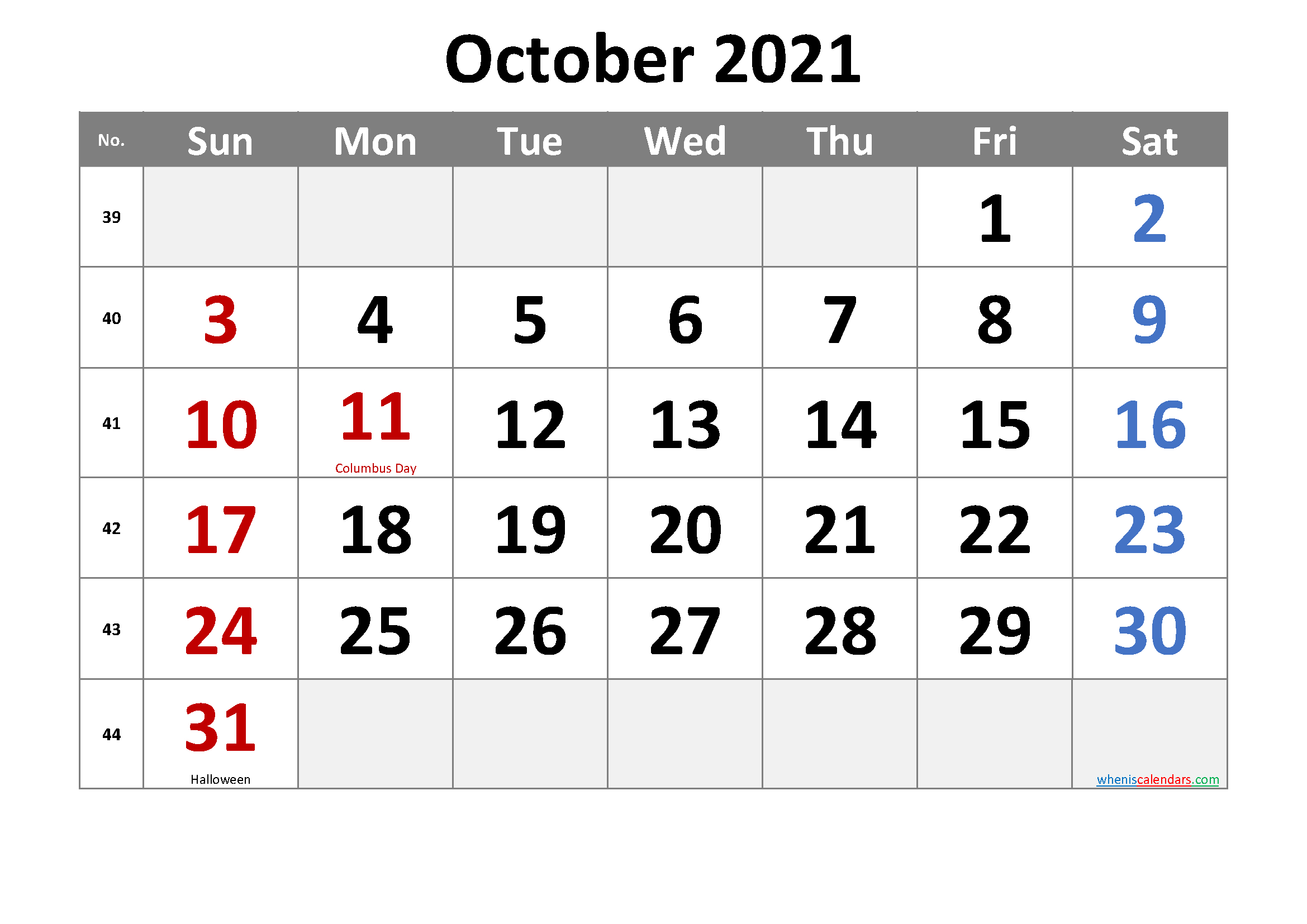 Catch Wiki Calendar October 2022