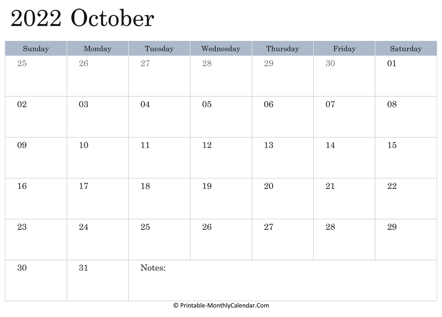 Collect 2022 Calendar Kalnirnay October
