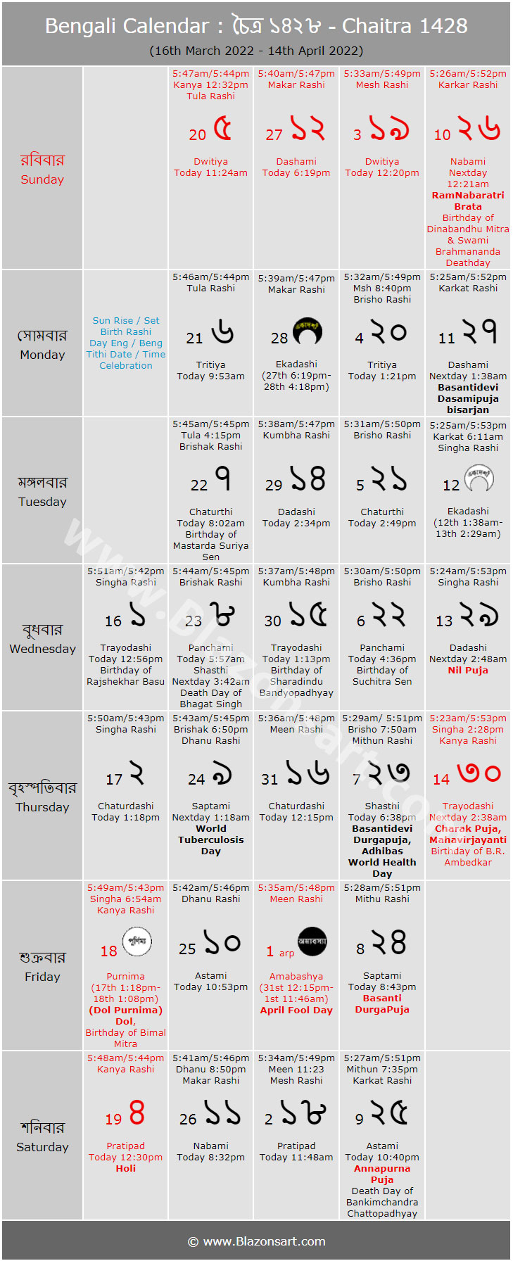 Collect 24Th January 2022 Bengali Calendar