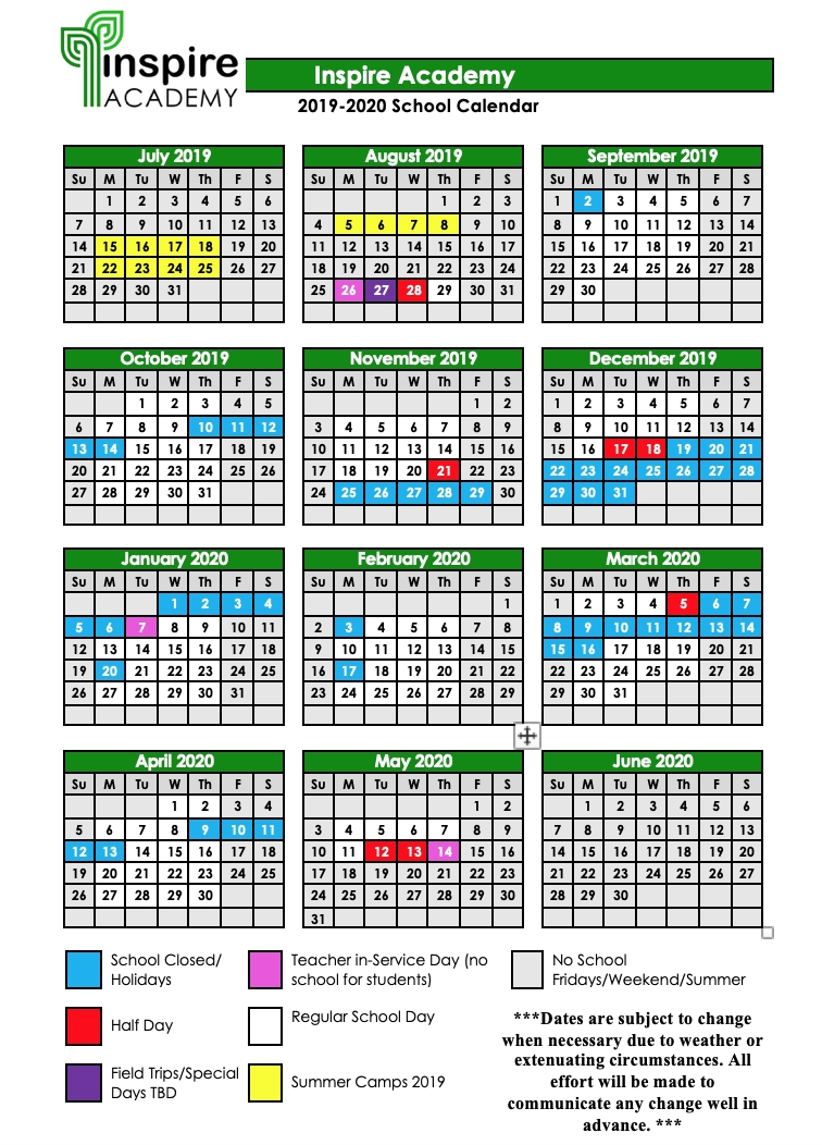 Collect Annual Calendar Of Special Days