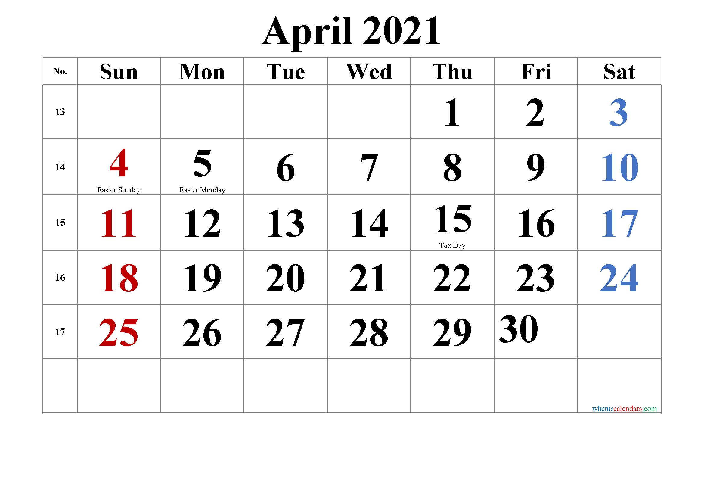 Collect April 2022 Calendar With Holidays South Africa