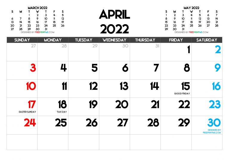 Collect April 3 2022 Calendar