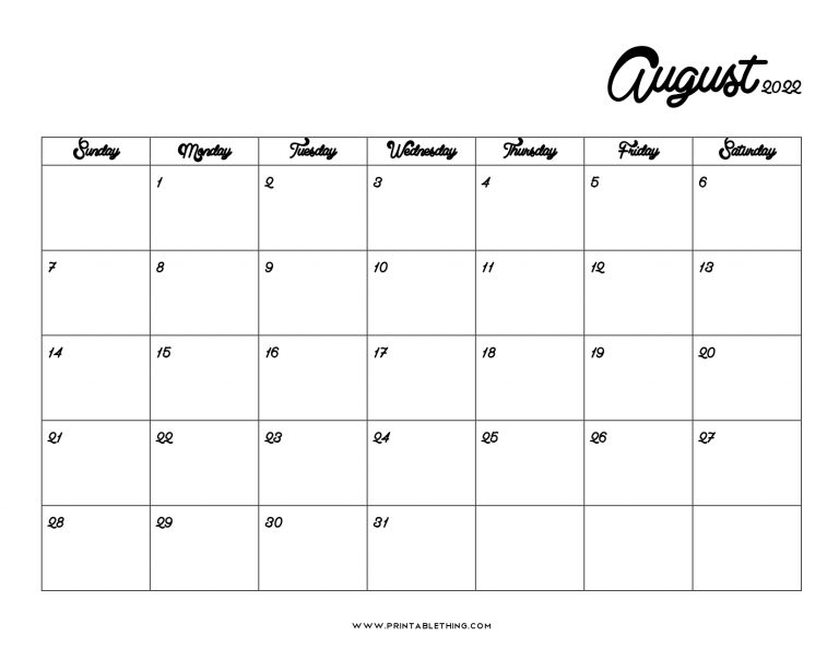 Collect August 14 2022 Calendar