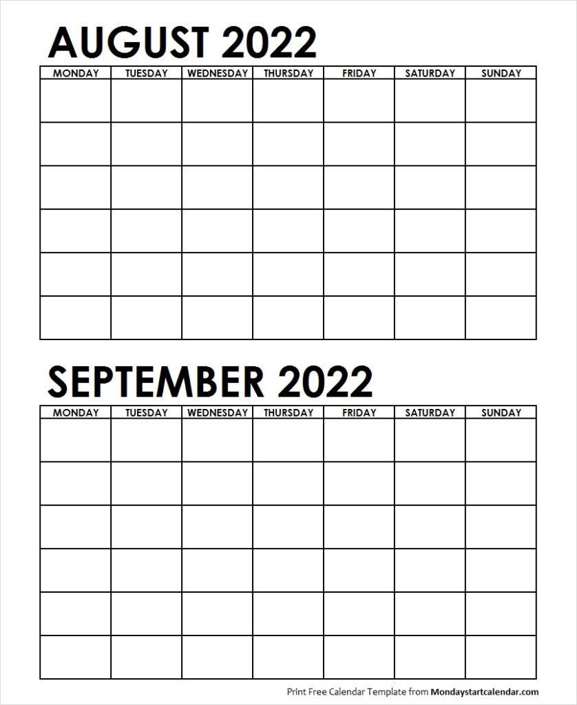 Collect August 2022 Calendar Uk