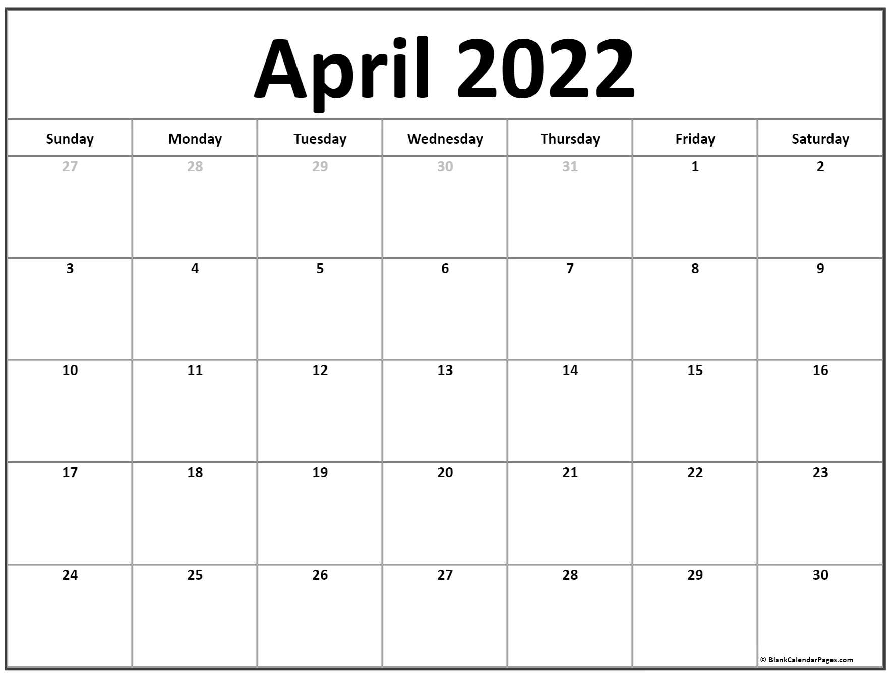Collect Calendar 2022 April May