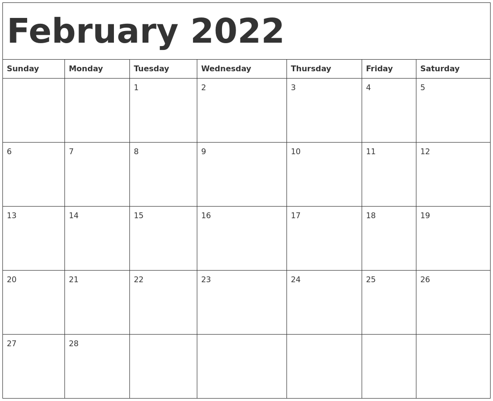Collect Calendar 2022 February With Islamic Dates