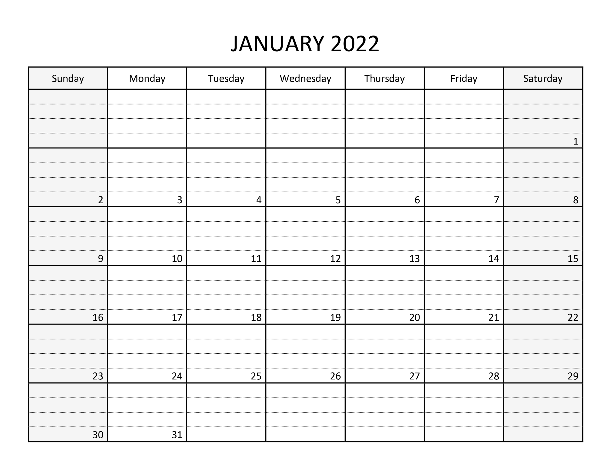 Collect Calendar 2022 January Pdf