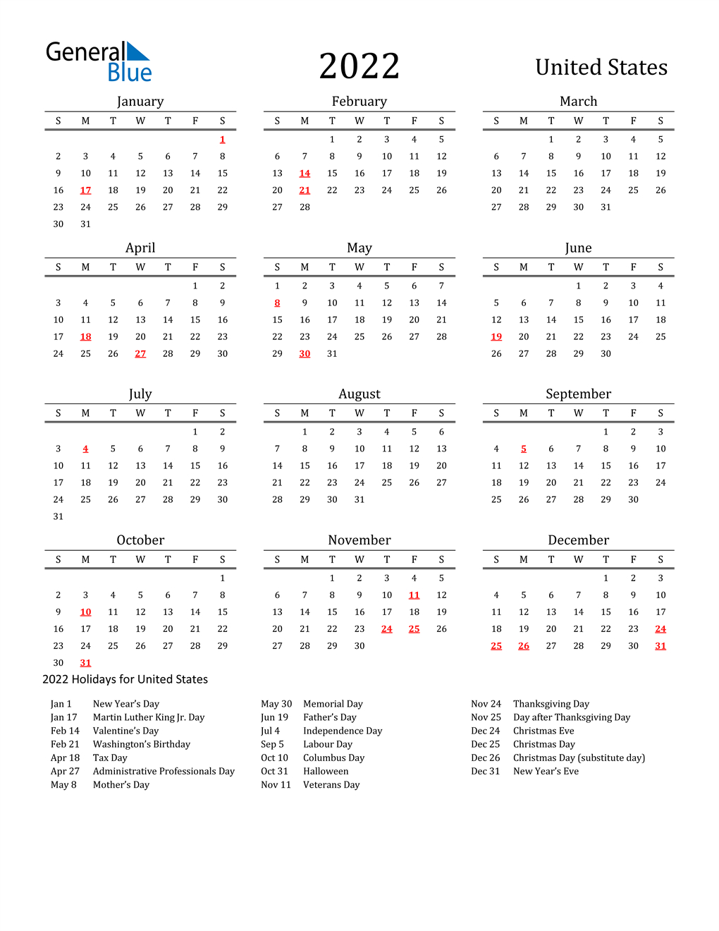 Collect Calendar July 4 2022