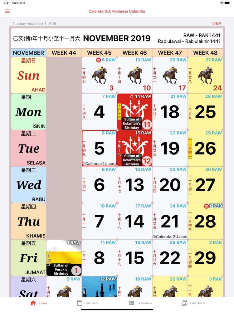 Collect Calendar May 2022 Malaysia