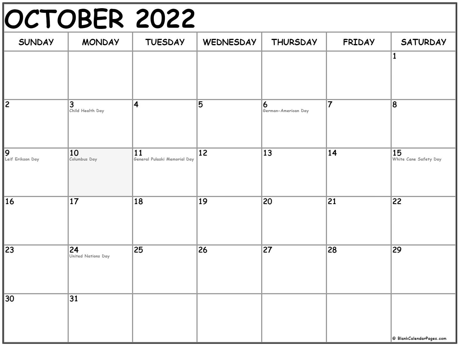 Collect Calendar October 2021 To February 2022