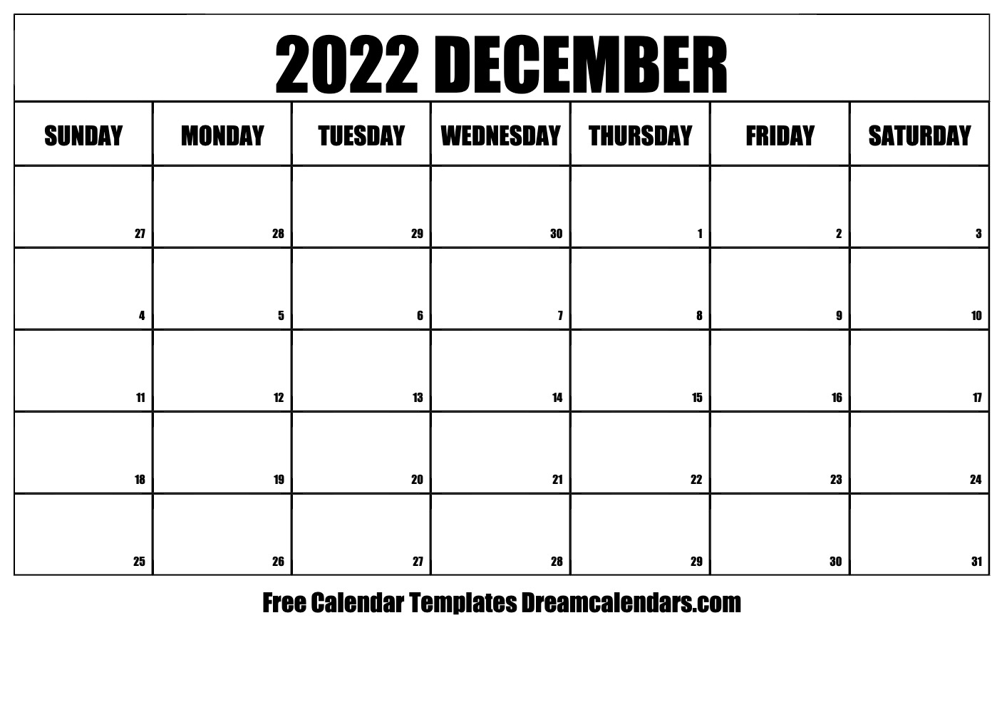 Collect Calendar Of December 2022