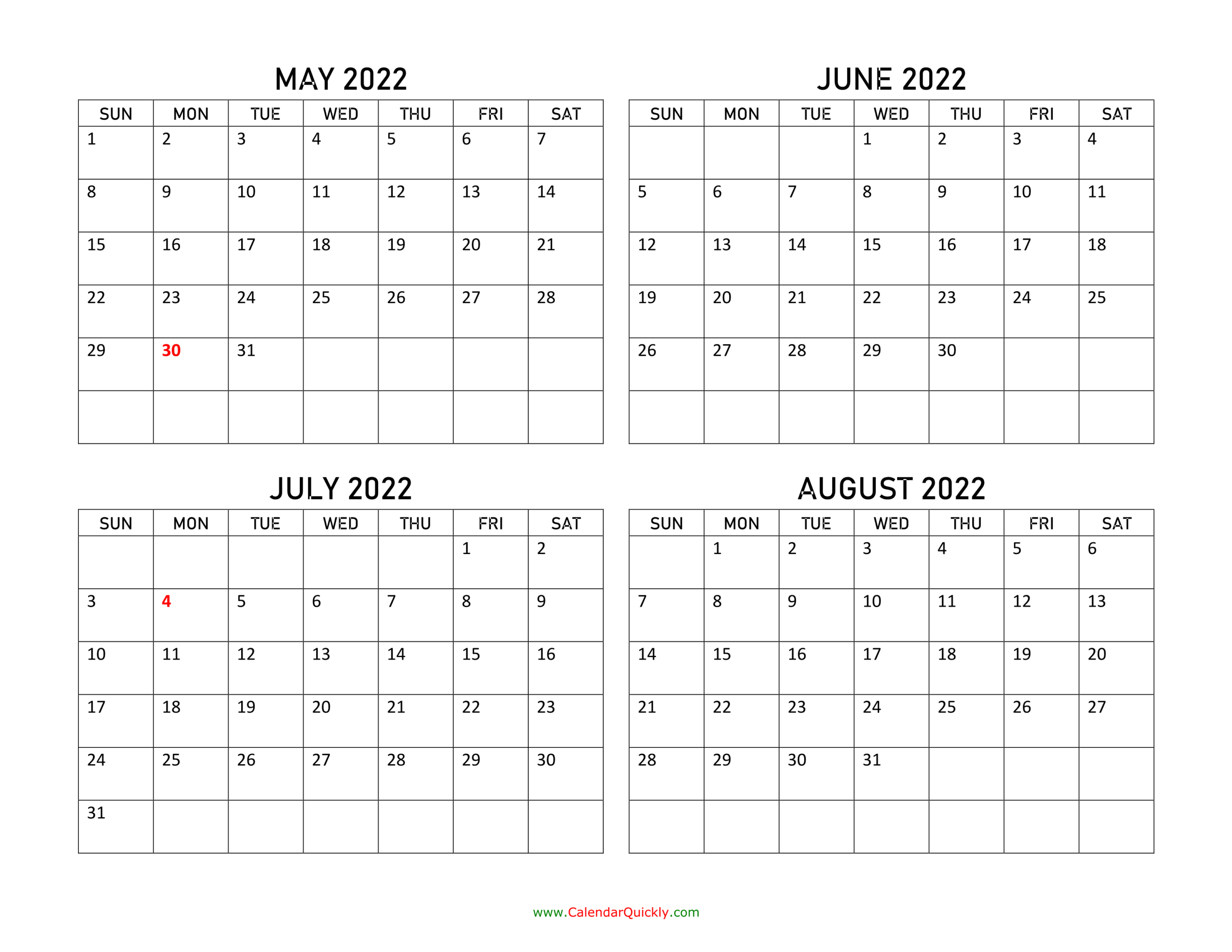 Collect Calendar Page For August 2022
