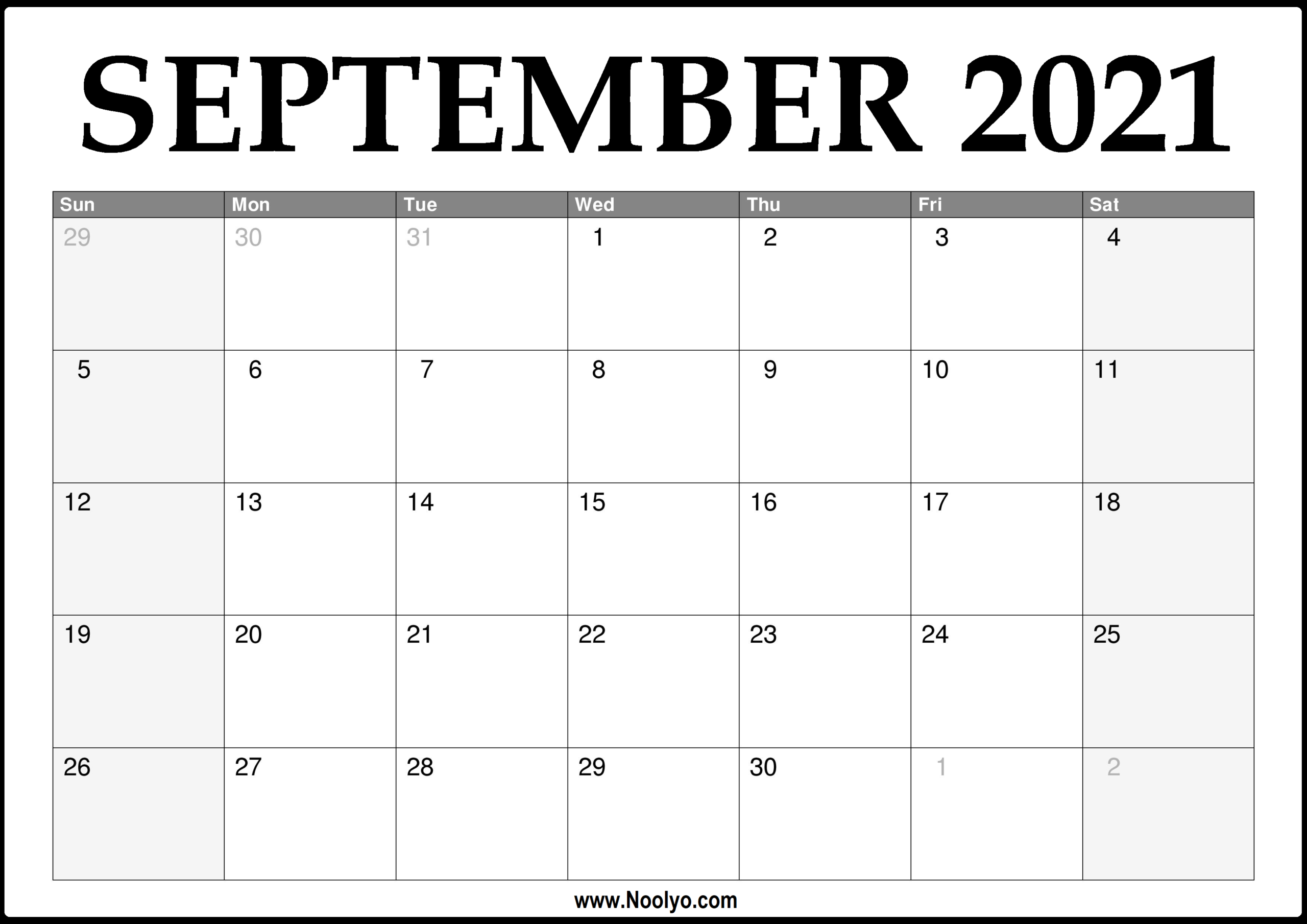 Collect Calendar Sept 2021 To August 2022