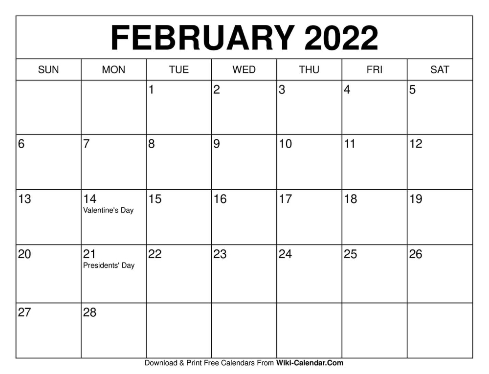 Collect February 2022 Calendar In Kannada