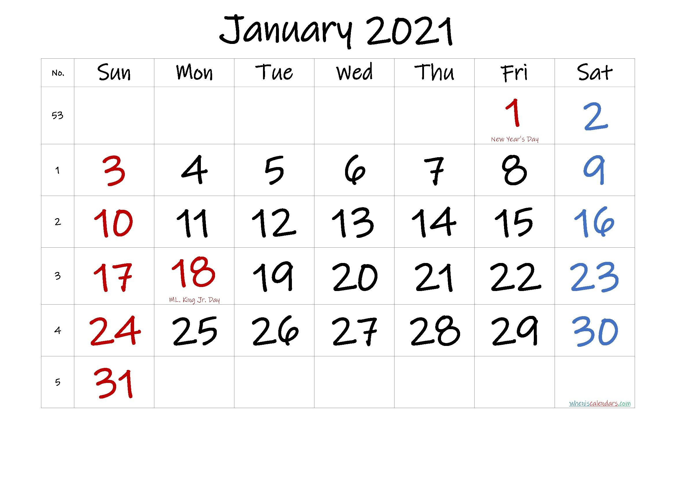 Collect Free Printable Calendar January 2022 Wiki