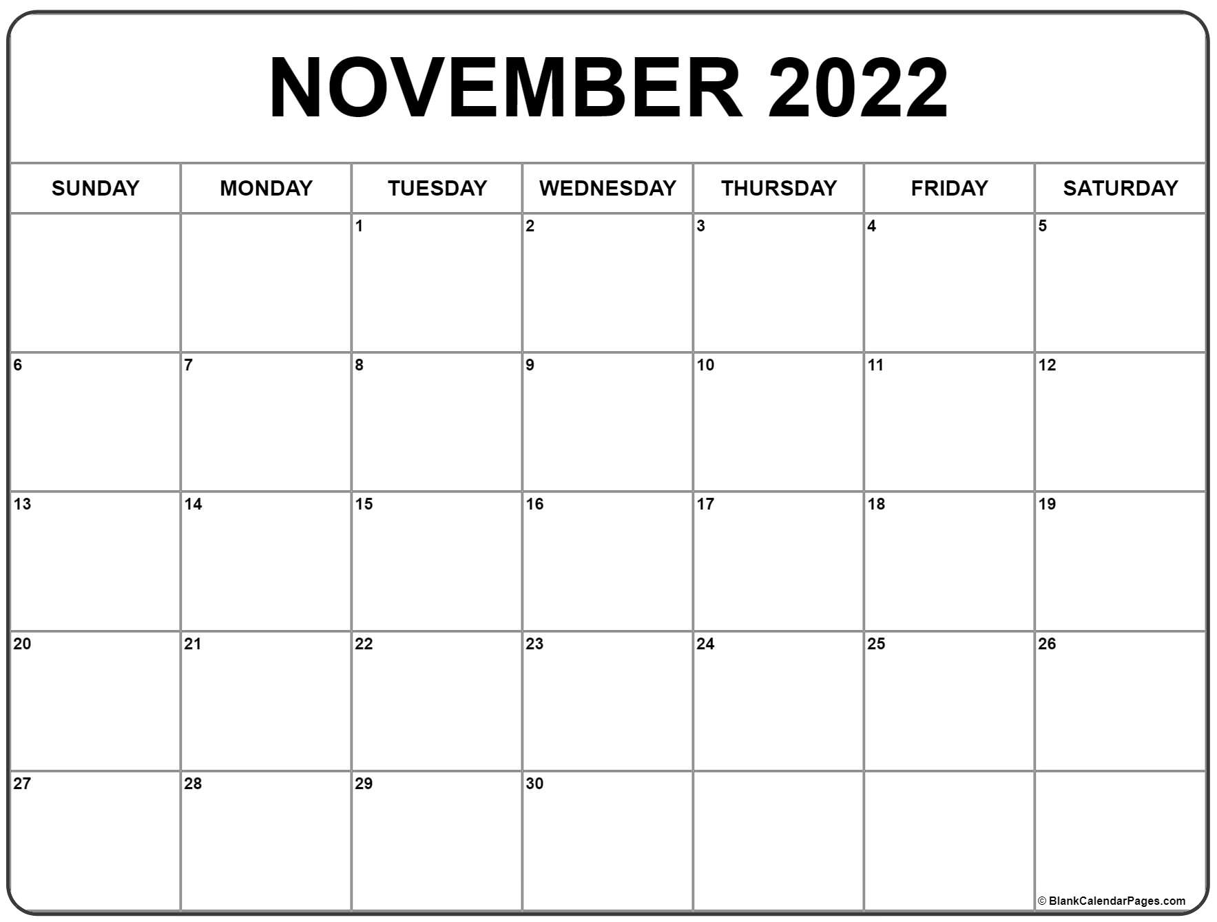 Collect Hindu Calendar 2022 November