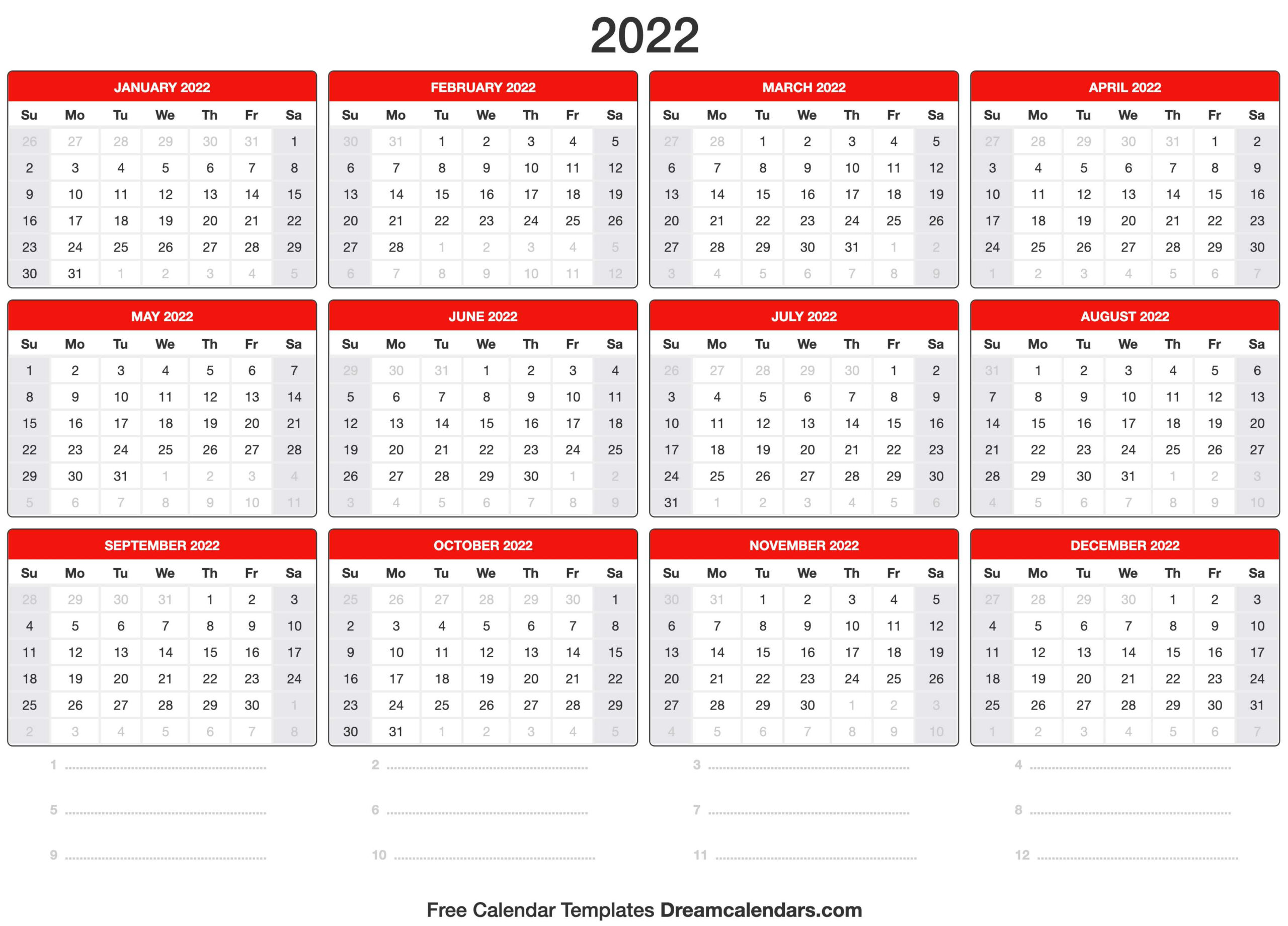 Collect January 2022 Calendar 365