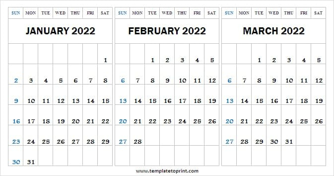 Collect January 2022 Calendar Festival
