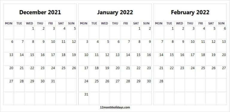 Collect January 2022 Calendar With Lines