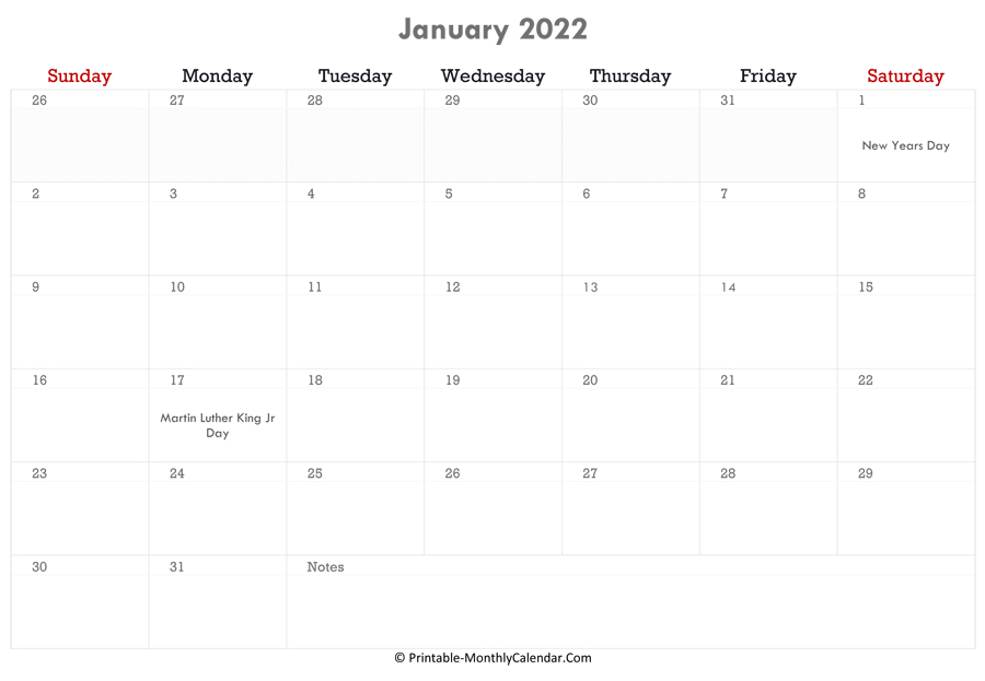 Collect January 24 2022 Calendar