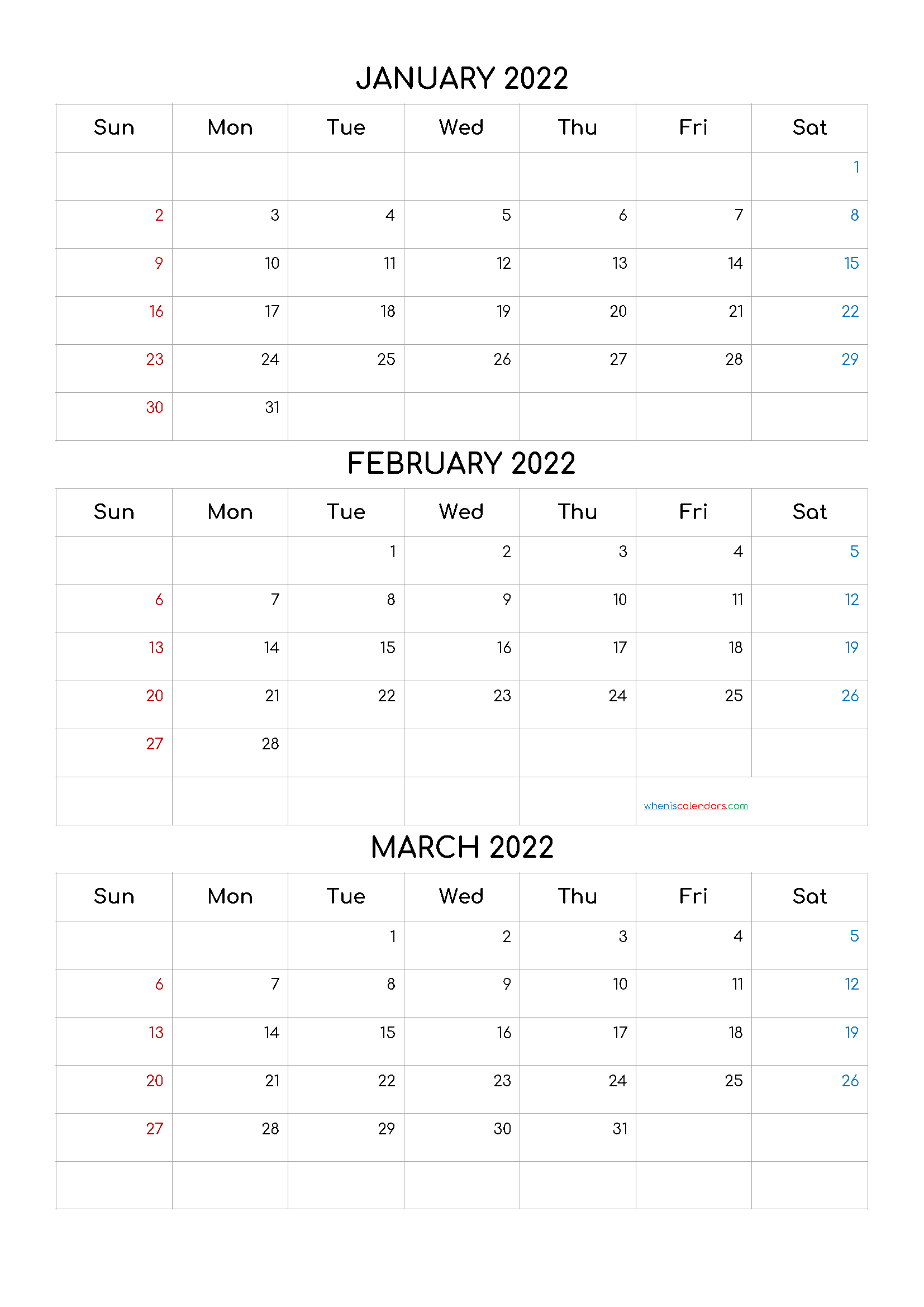 Collect January 6 2022 Calendar