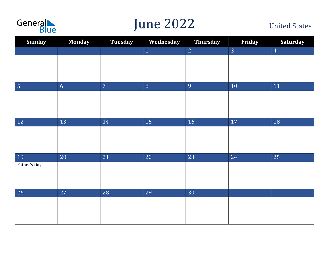 Collect June 2022 Calendar Free Printable