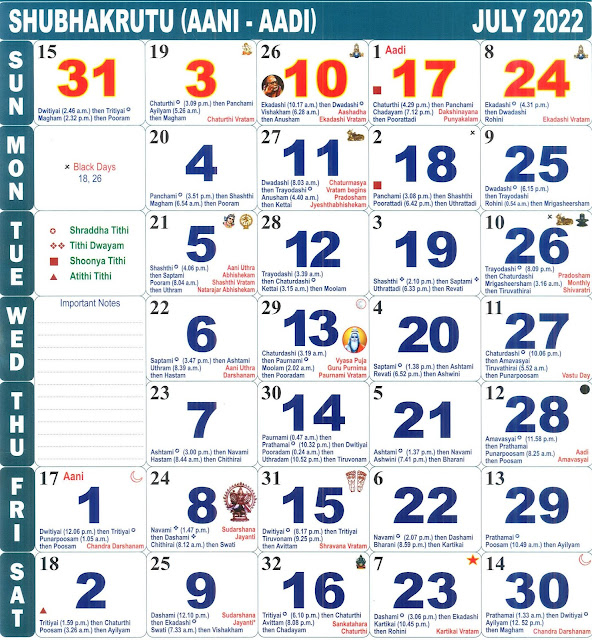 Collect June 2022 Calendar Kalnirnay