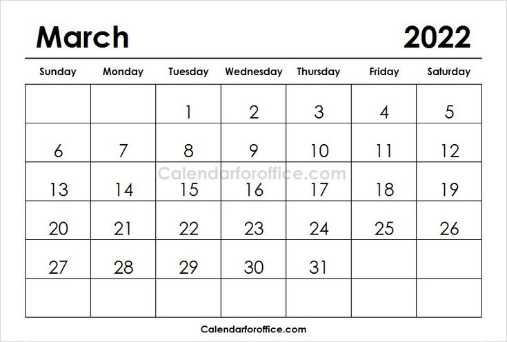 Collect March 2022 Calendar Excel