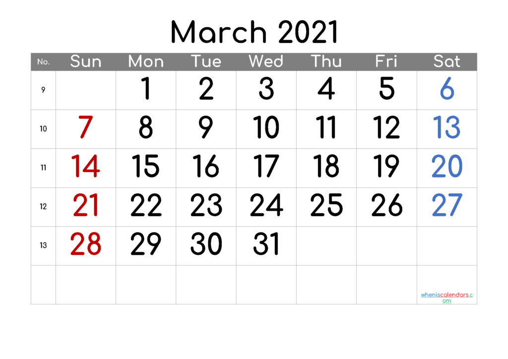 Collect March 2022 Calendar With Holidays Philippines