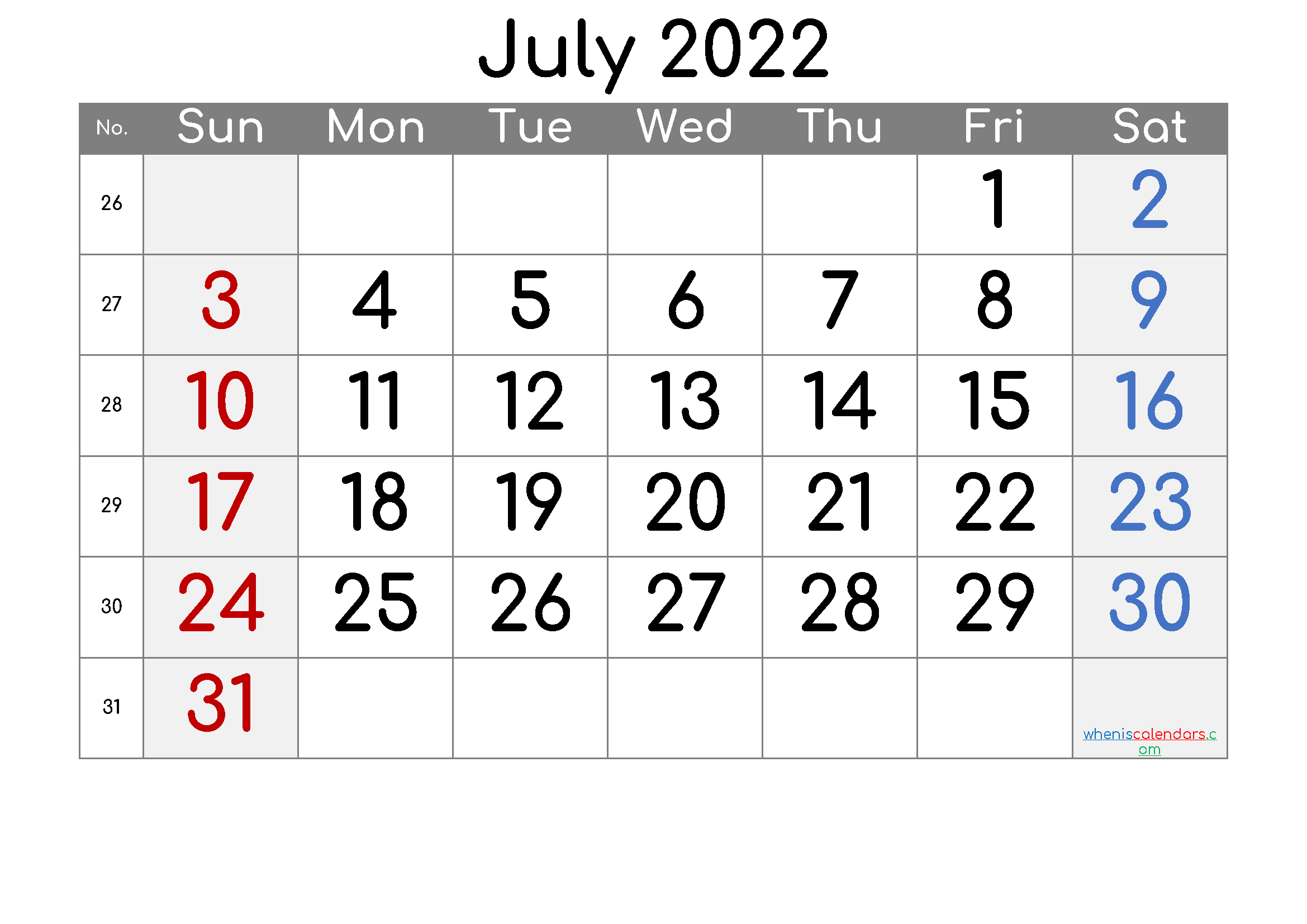 Collect Moon Calendar July 2022