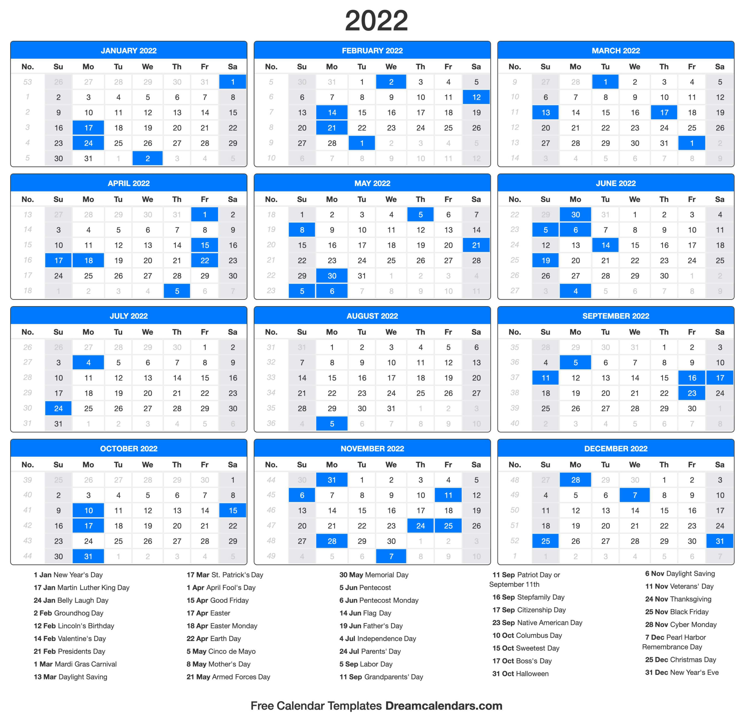 Collect National Day Calendar June 2022