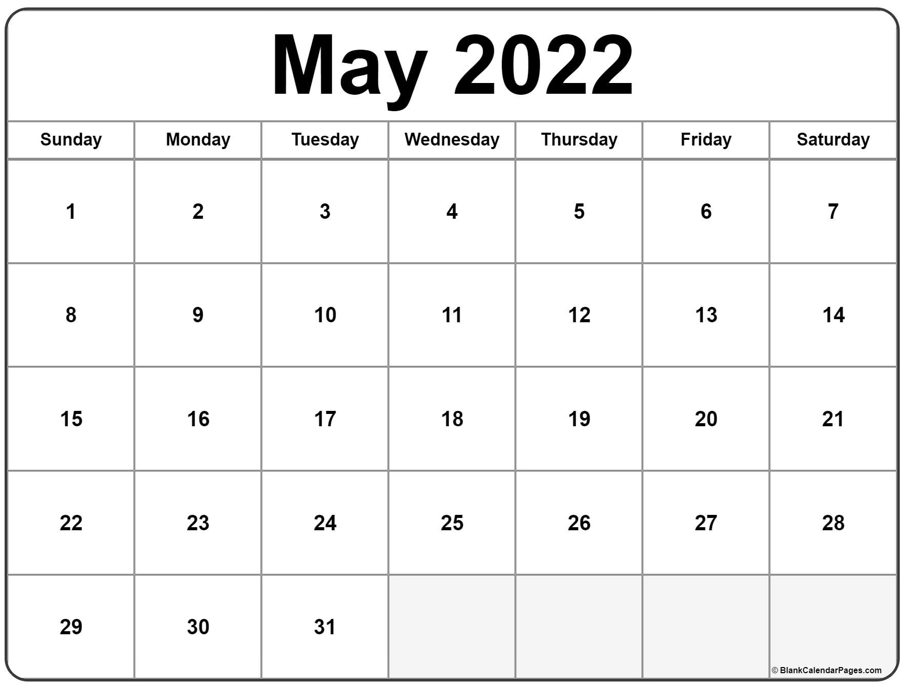 Collect Printable Calendar May June 2022