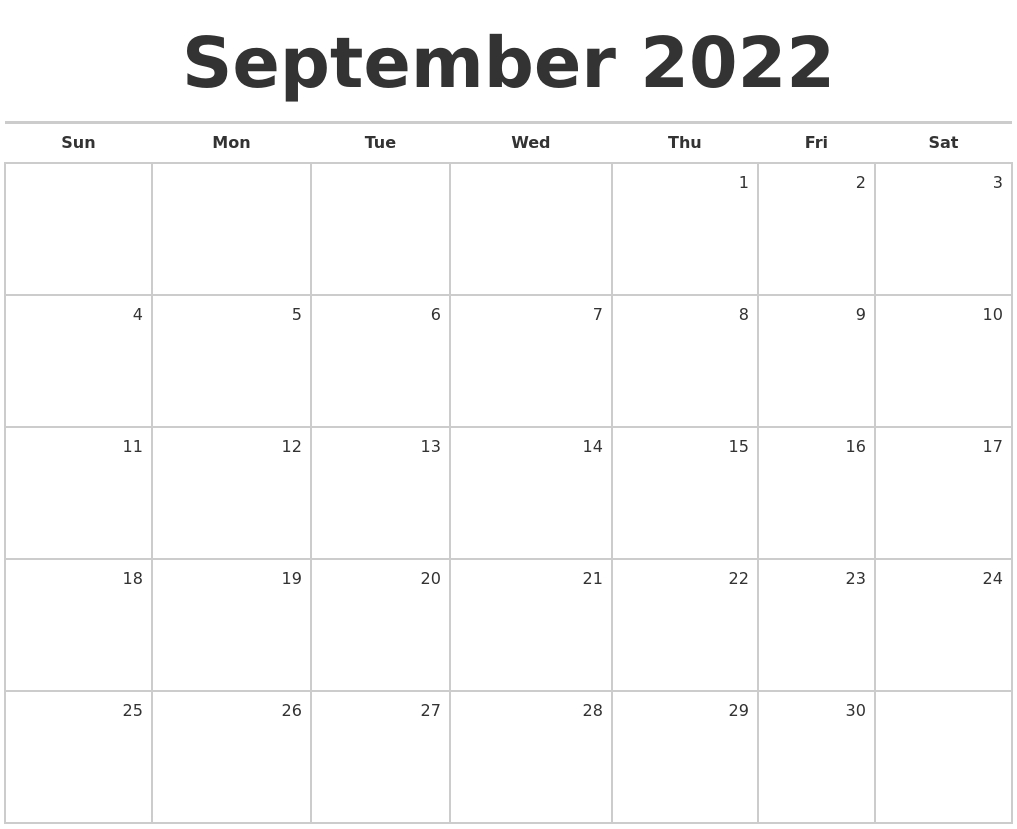 Collect Sept Oct 2022 Calendar