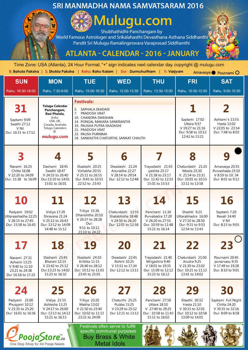 Collect Telugu Calendar 2022 January With Holidays