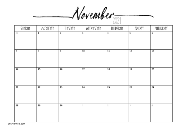 Collect Wiki Calendar November 2022