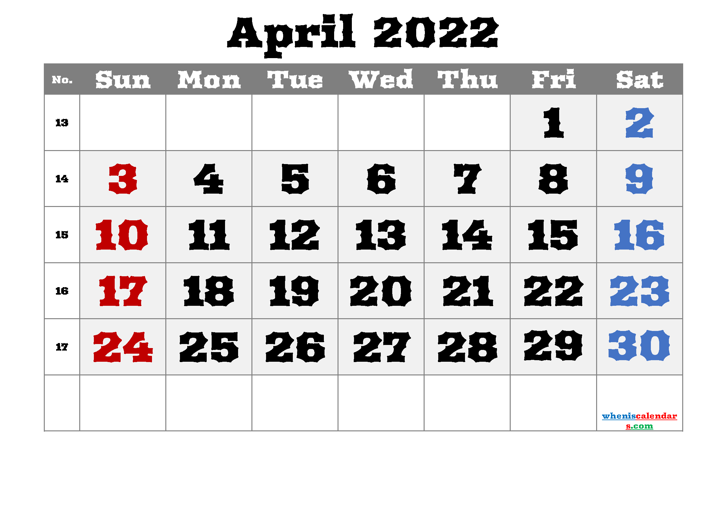 Get April 18 2022 Calendar