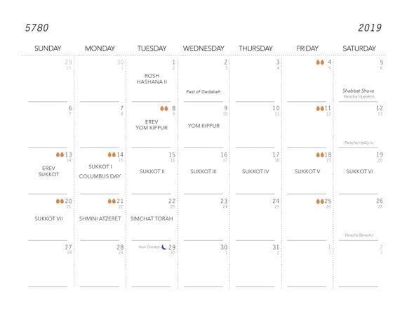 Get April 2022 Calendar With Jewish Holidays